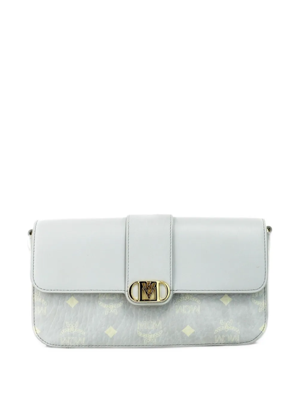 MCM small Mode Travia Visetos leather clutch bag - Grigio