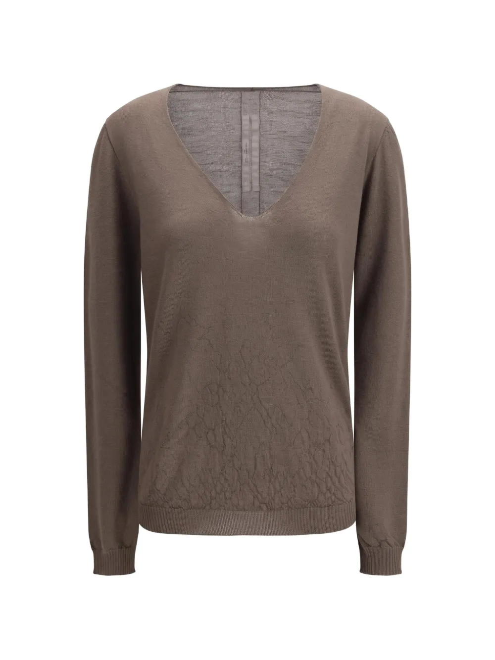 Rick Owens V-neck sweater Bruin