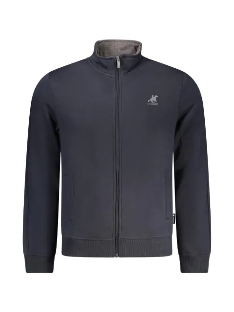 U.S. Grand logo-embroidered zip-up sweatshirt
