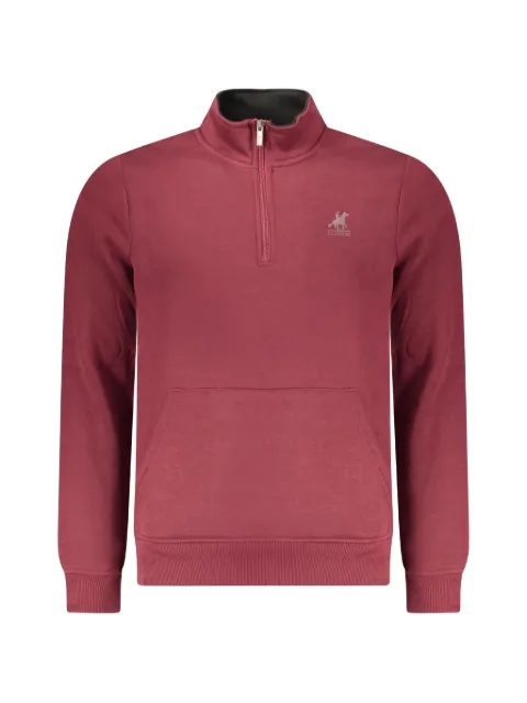U.S. Grand sweat à col zippé et logo imprimé