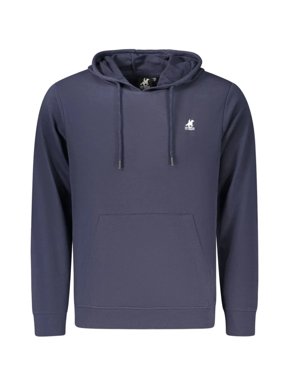 U.S. Grand logo-embroidered drawstring hoodie - Blu