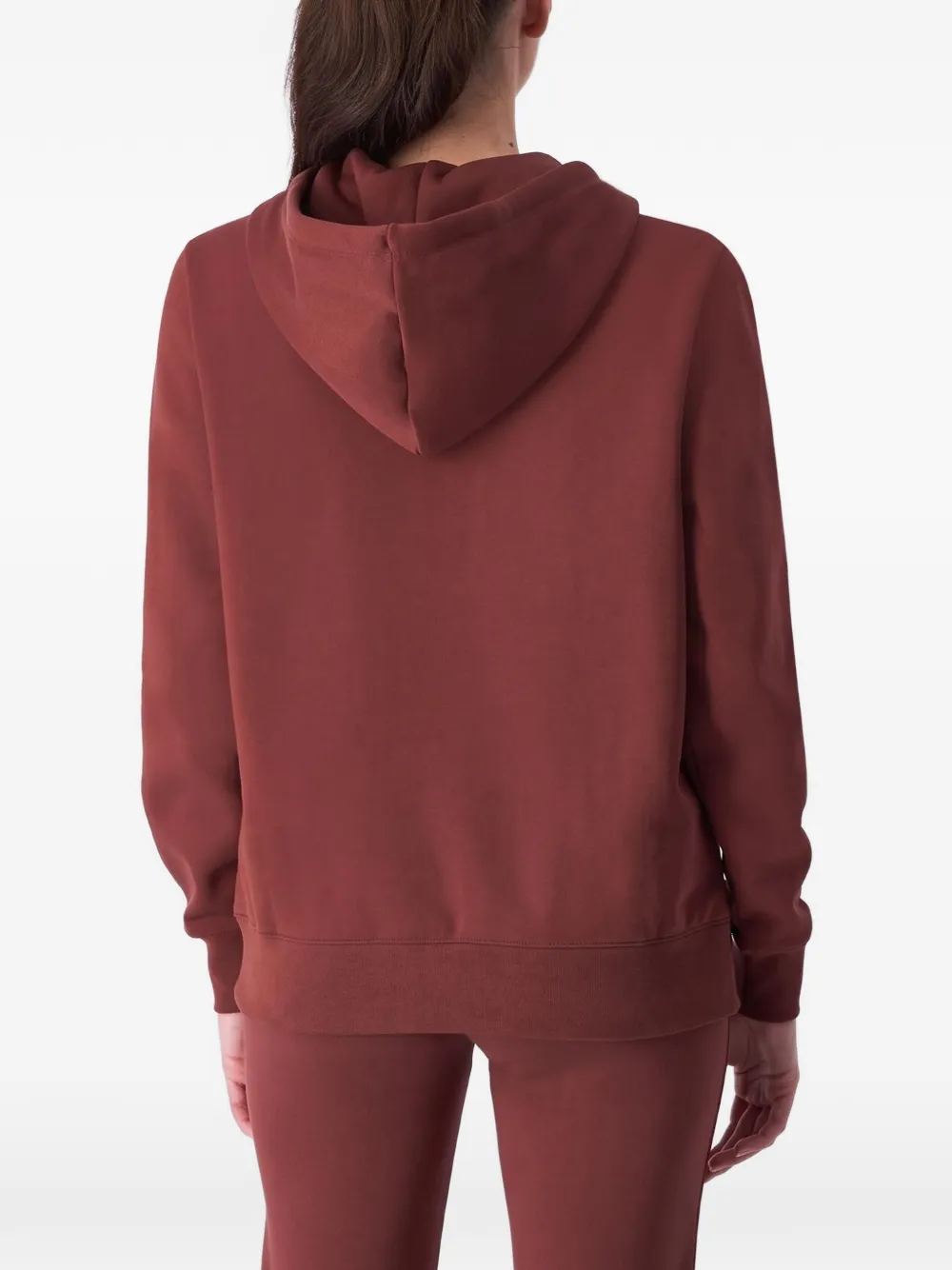 Champion zip-up cotton hoodie Rood