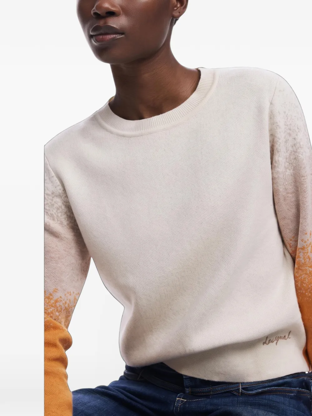 Desigual ombré-effect sweater Beige