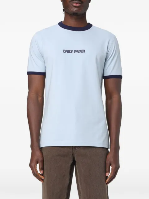 Daily Paper logo-print ringer T-shirt