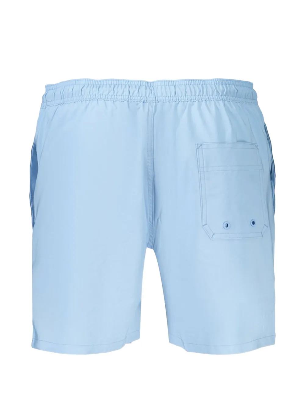 Calvin Klein Core logo-tape drawstring swim shorts Blauw