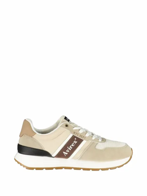 Avirex logo-print panelled sneakers