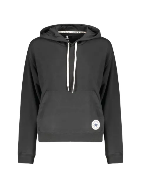 Converse Chuck Taylor logo-patch drawstring hoodie