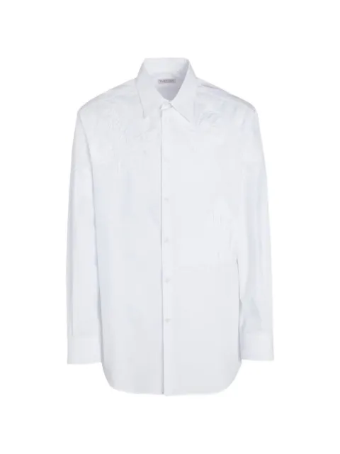 Valentino Garavani butterfly-patch cotton shirt