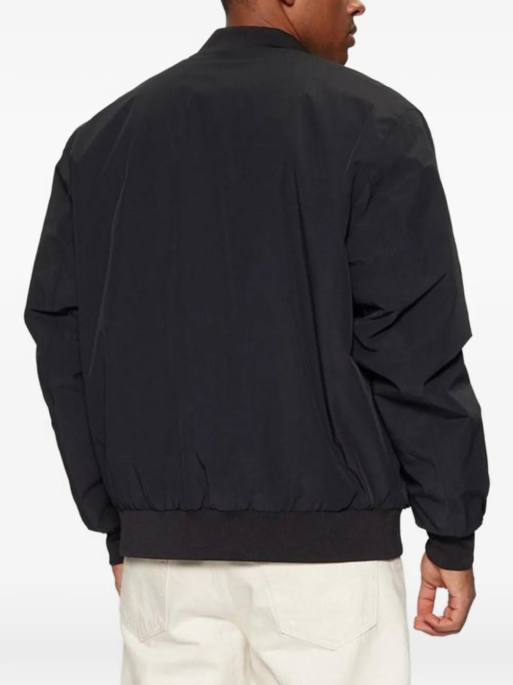 Champion logo-print bomber jacket Zwart