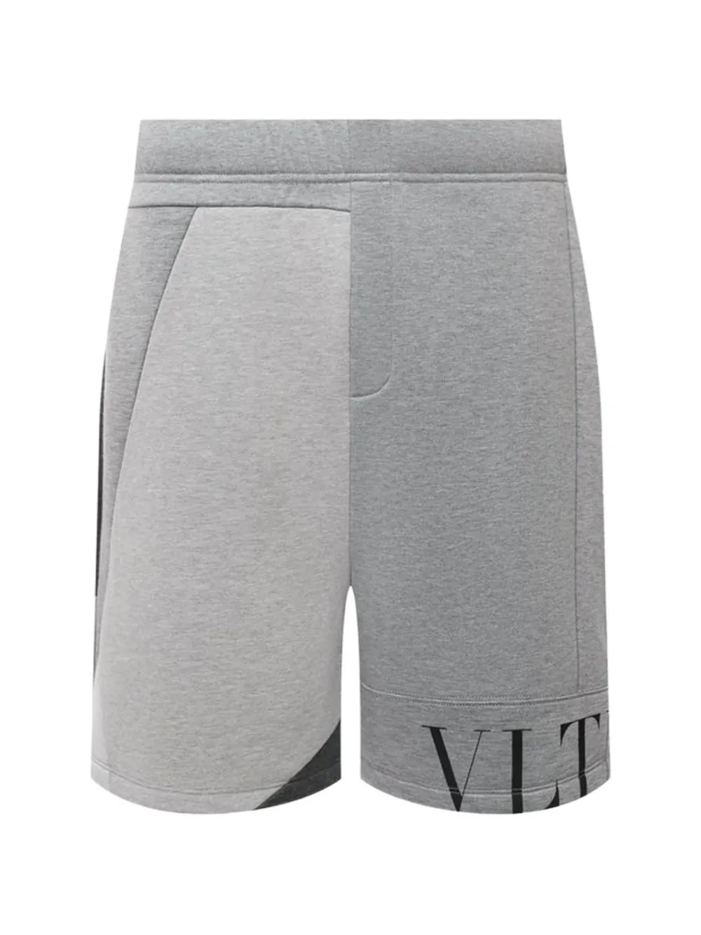 Valentino Garavani VLTN logo-print patchwork shorts - Grigio
