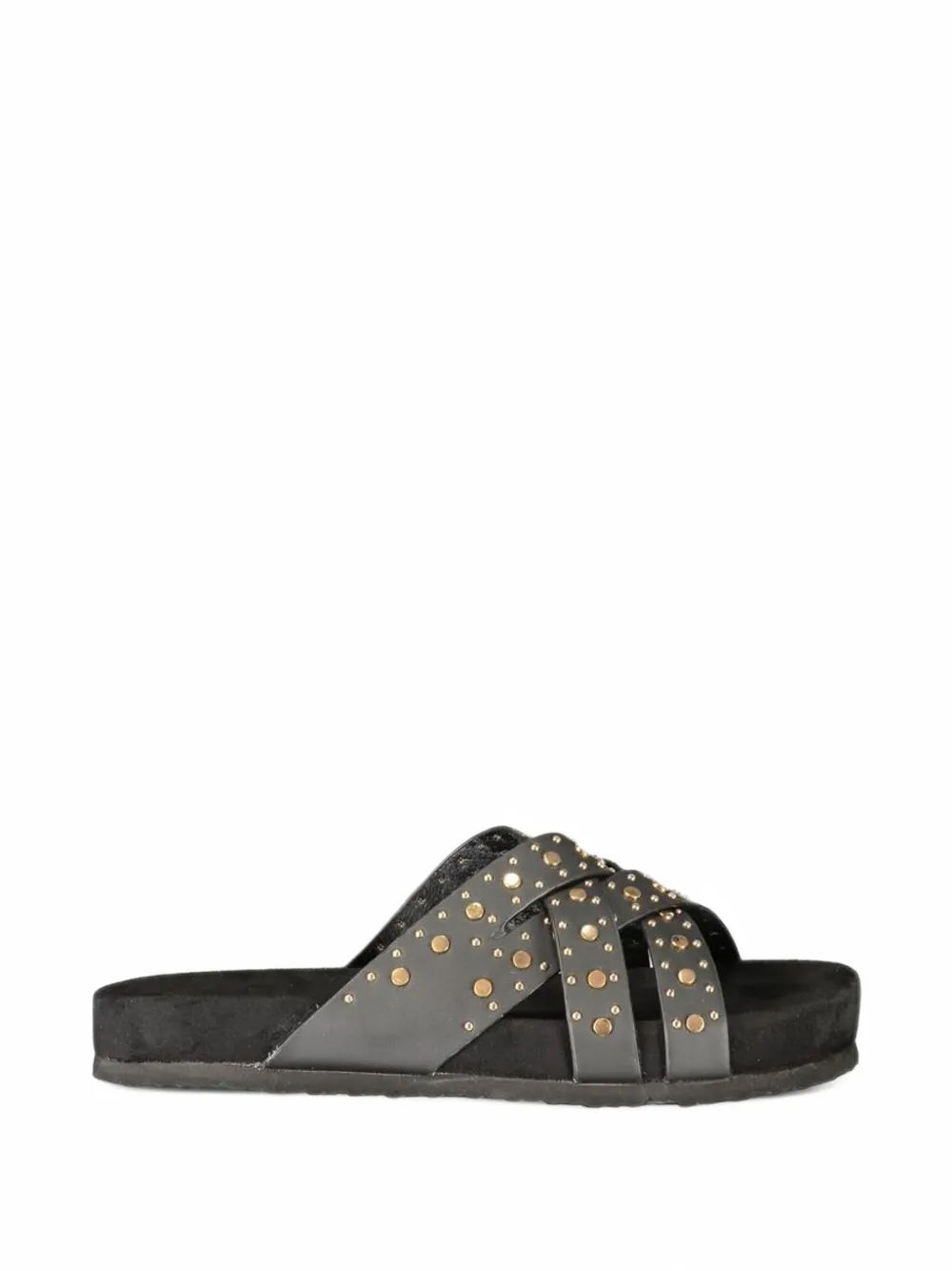 Laura Biagiotti stud-embellished crossover-strap sandals - Noir Laura Biagiotti stud-embellished crossover-strap sandals - Noir