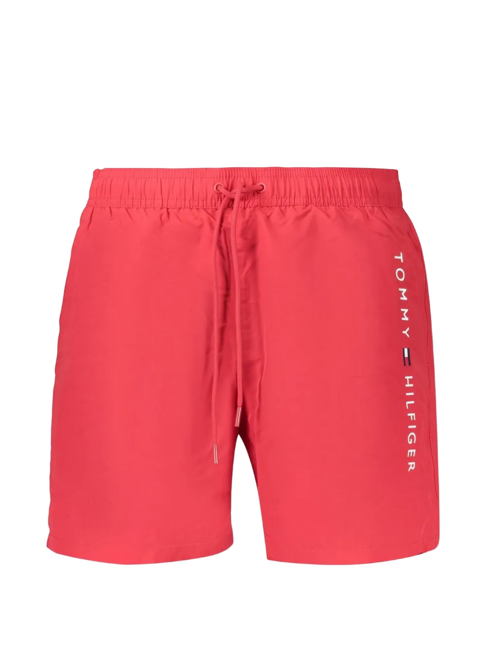 Tommy Hilfiger logo-print drawstring swim shorts - Rosso