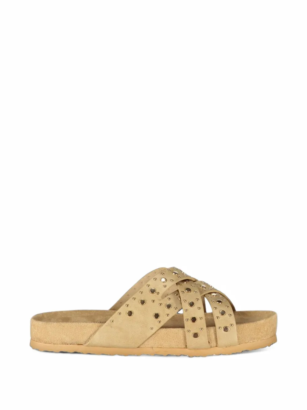 Laura Biagiotti stud-embellished crossover-strap sandals - Tons neutres Laura Biagiotti stud-embellished crossover-strap sandals - Tons neutres