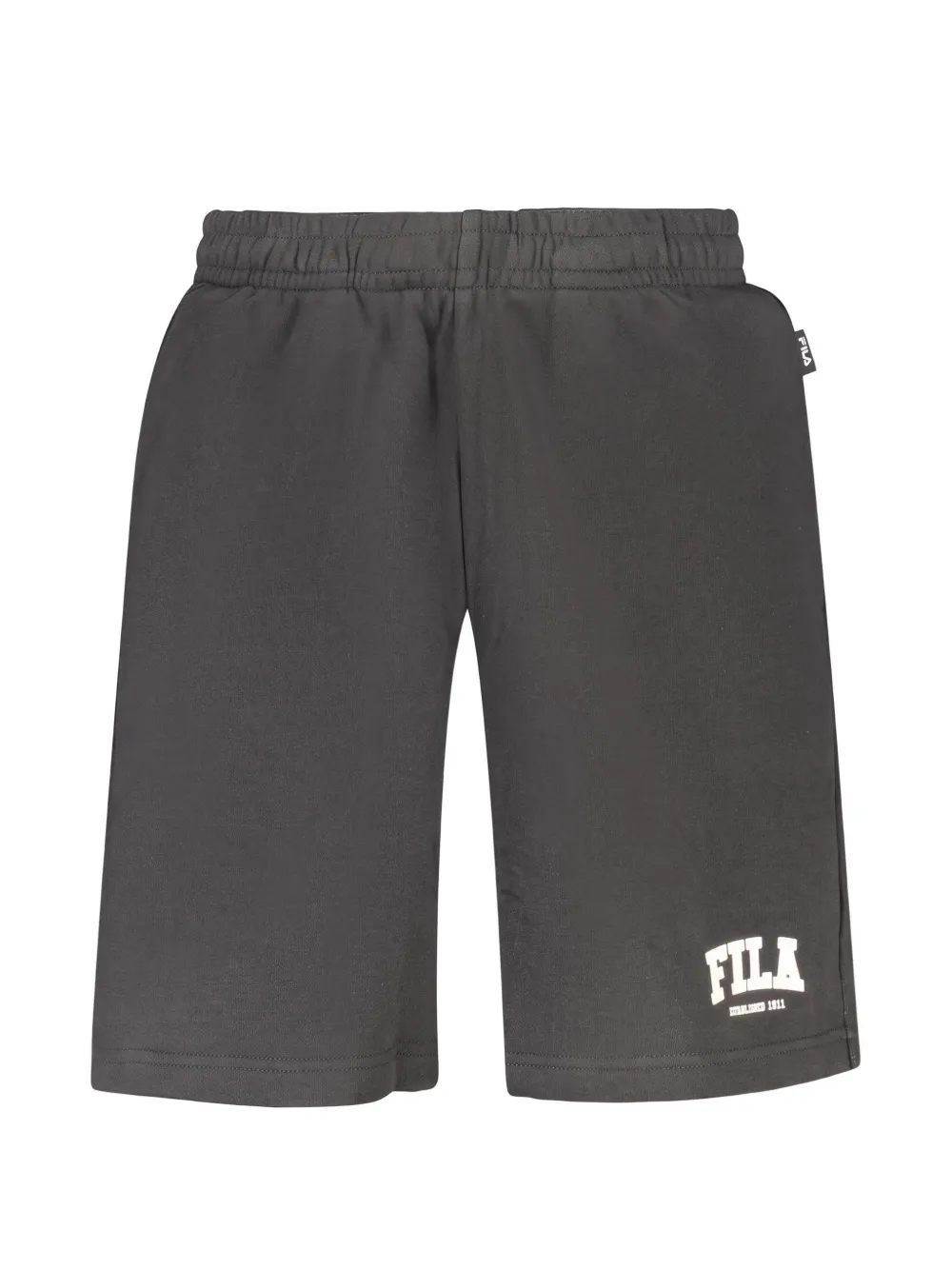 Fila logo-print cotton shorts Zwart