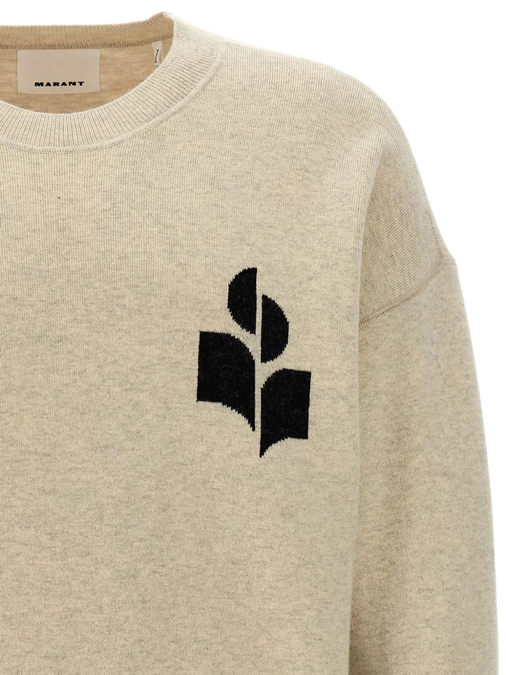 ISABEL MARANT Trui met geborduurd logo Grijs