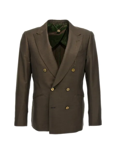 Maurizio Miri blazer de lana con doble botonadura