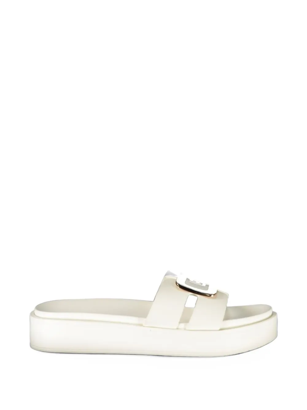 Laura Biagiotti logo-plaque sandals - Blanc Laura Biagiotti logo-plaque sandals - Blanc