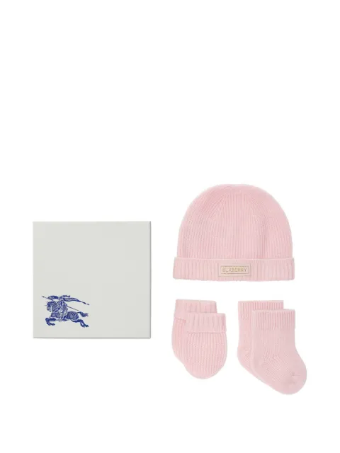 Burberry Kids cashmere three-piece baby gift set