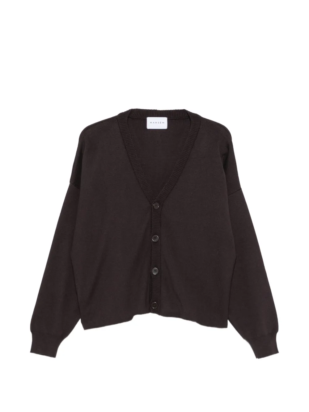 MARSEM V-neck button-up cardigan - Braun