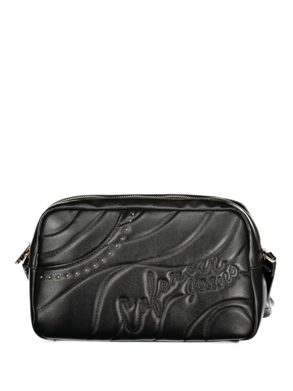 CAFèNOIR quilted stud-embellished cross body bag - Nero