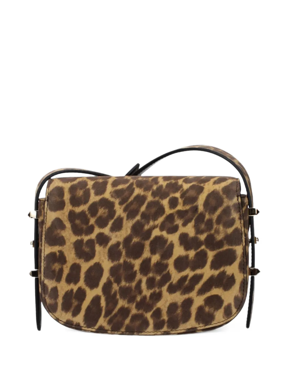 Jimmy Choo leopard-print leather crossbody bag Bruin
