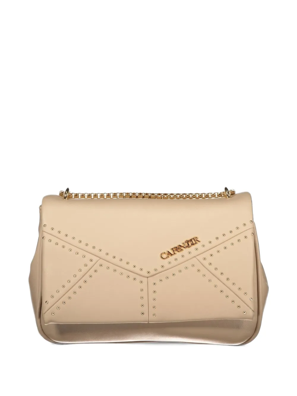 CAFèNOIR stud-embellished chain-link shoulder bag - Toni neutri