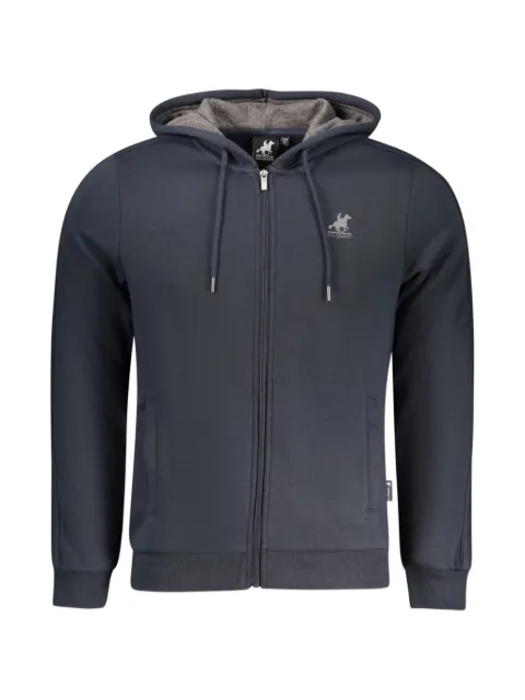 U.S. Grand hoodie con logo bordado y cierre