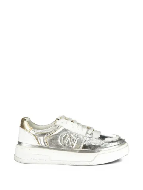 CAFèNOIR metallic leather sneakers