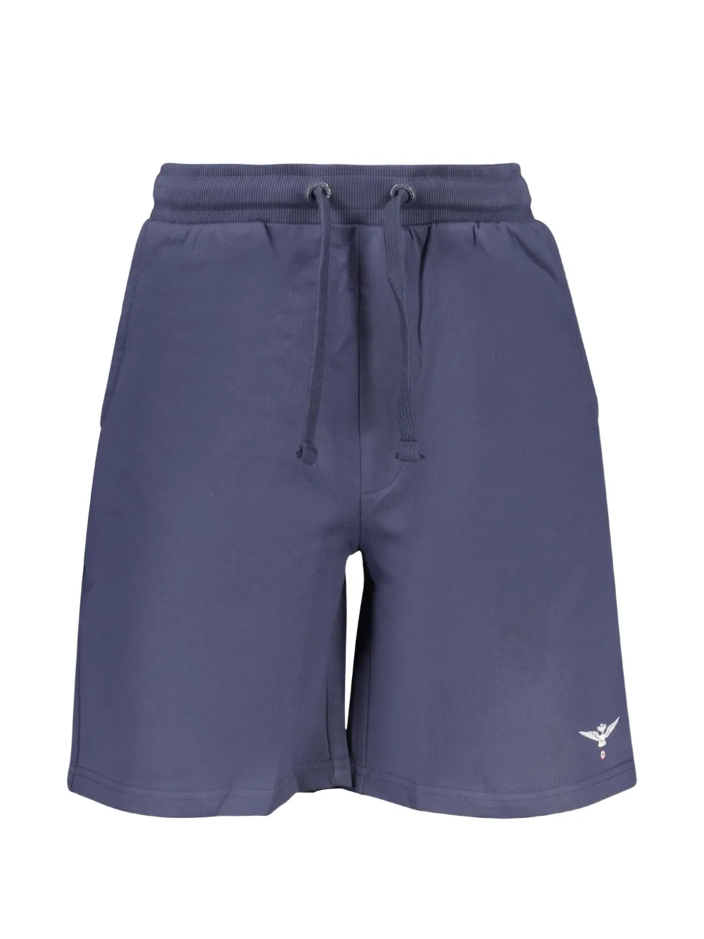 Aeronautica Militare logo-embroidered drawstring shorts - Blu