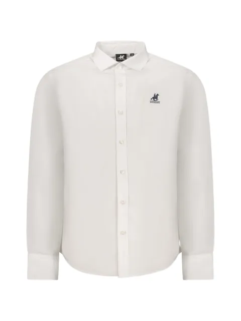 U.S. Grand logo-embroidered cotton shirt