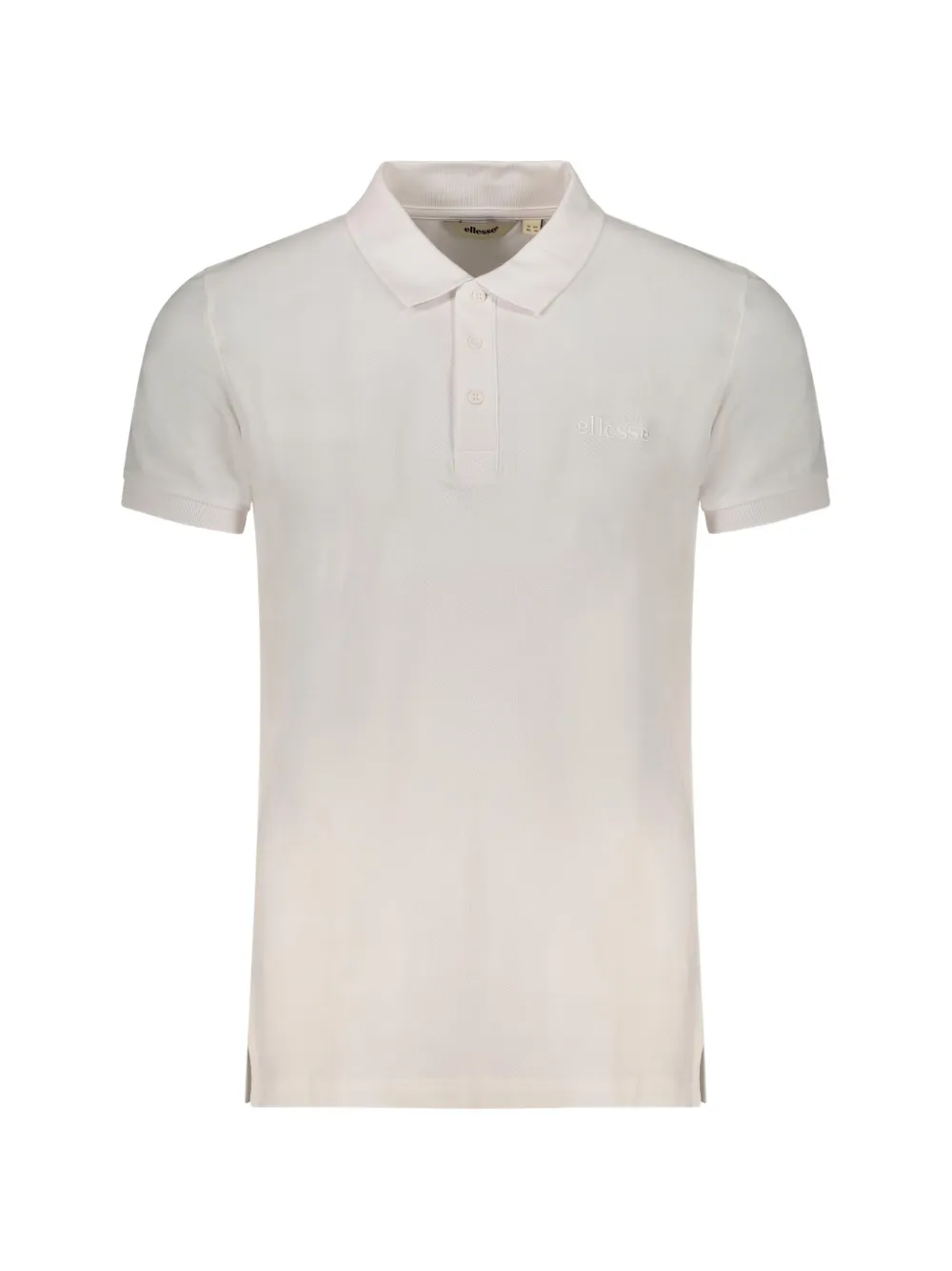 Ellesse logo-embroidered piqué polo shirt Wit