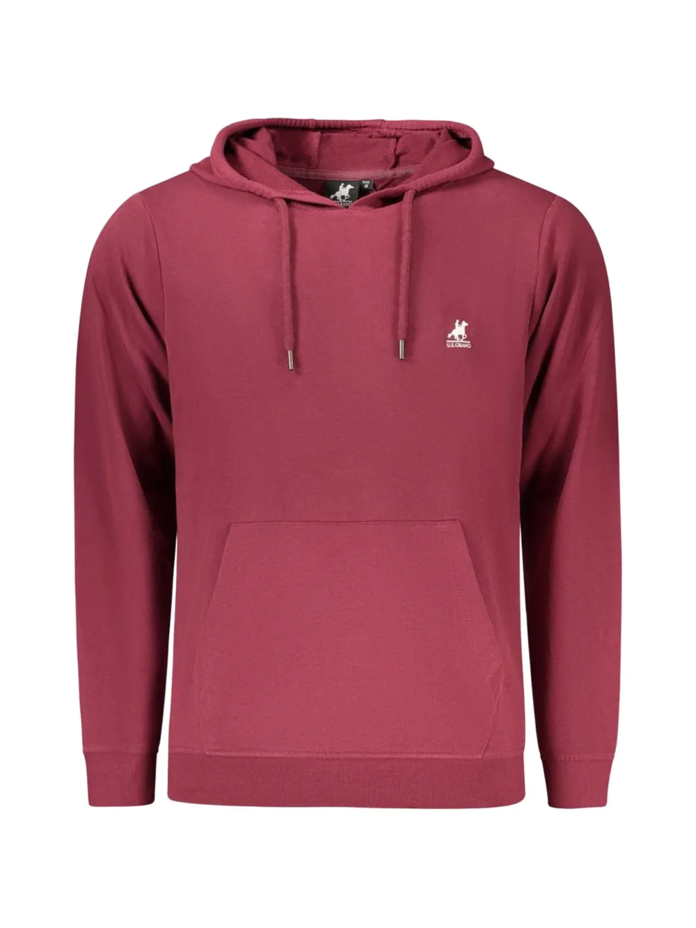 U.S. Grand logo-embroidered drawstring hoodie - Rot