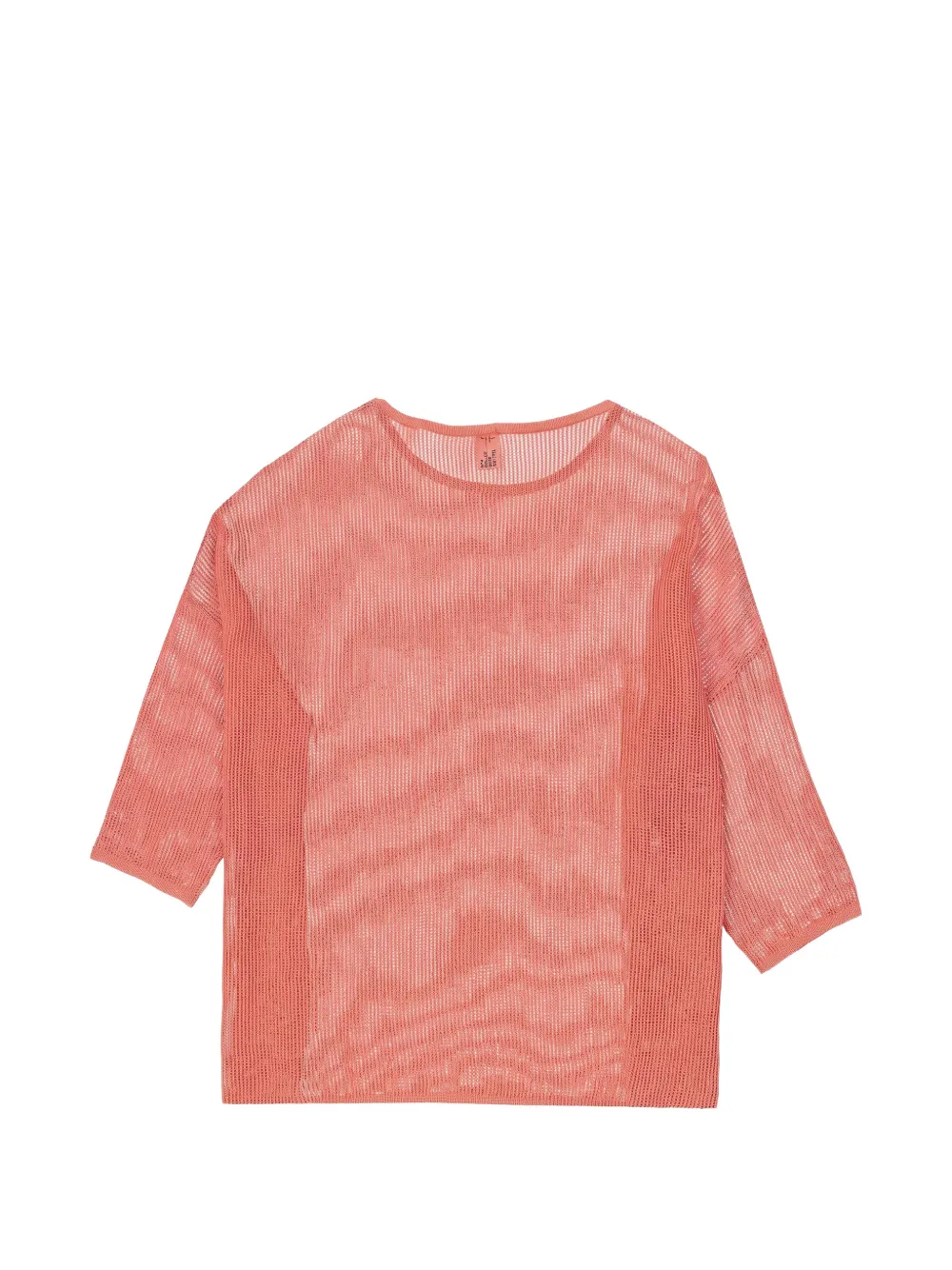 Missoni metallic-thread open-knit top Oranje