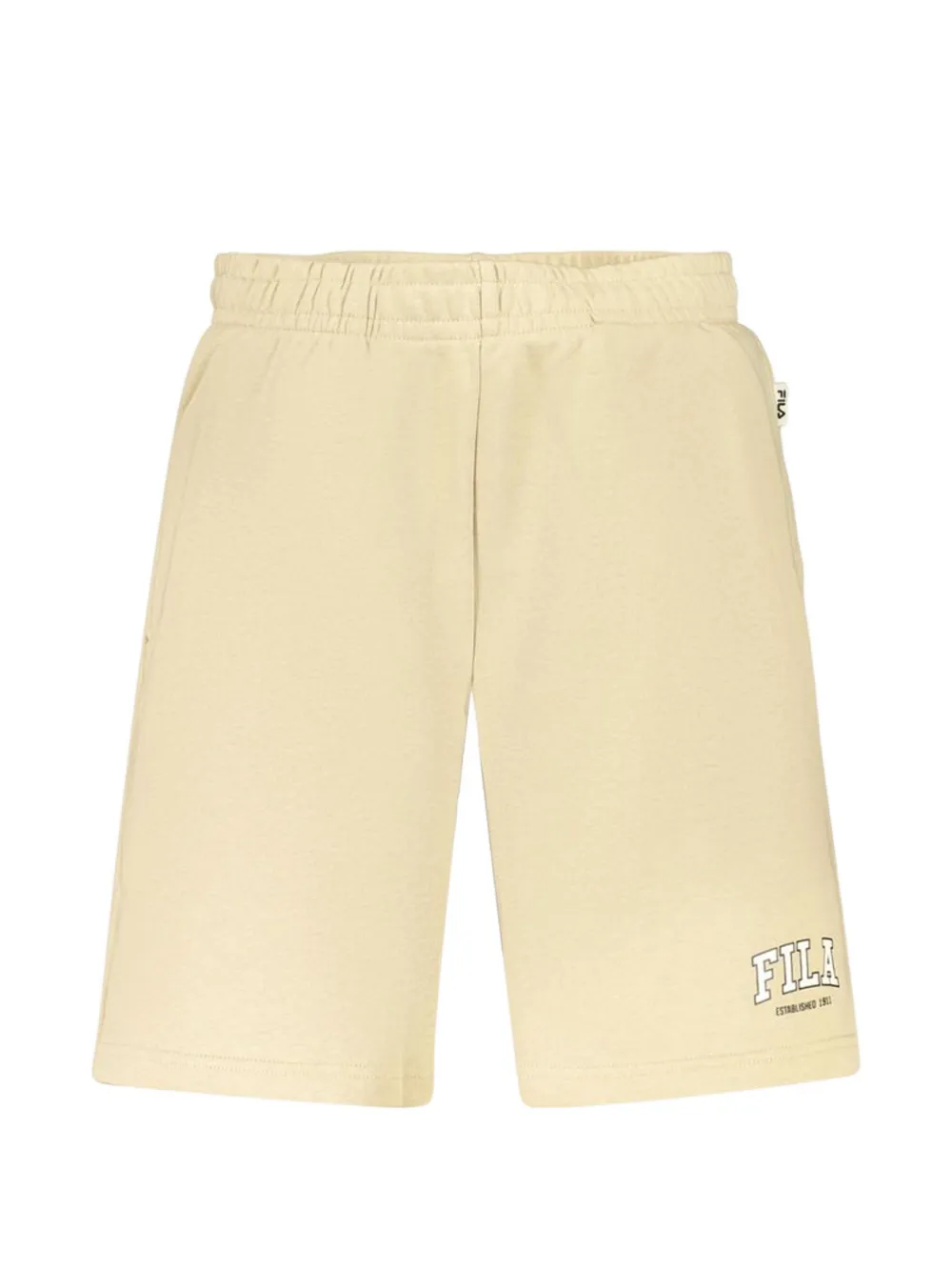 Fila logo-print cotton shorts - Toni neutri