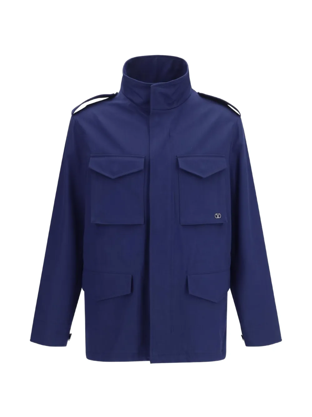 Valentino Garavani VLogo Signature epaulette jacket Blauw