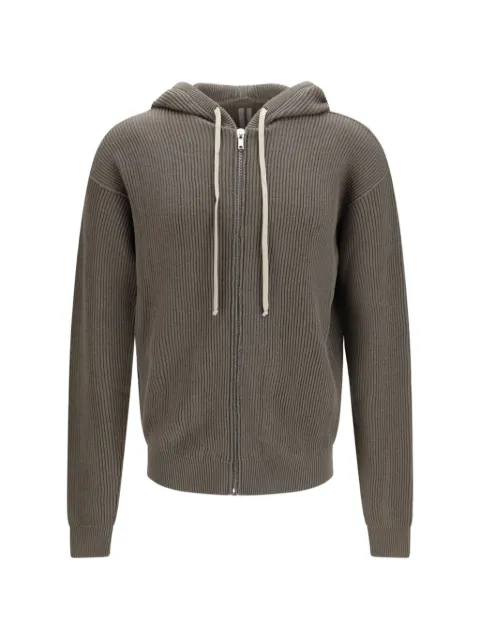 Rick Owens Aries ribbed-knit hoodie