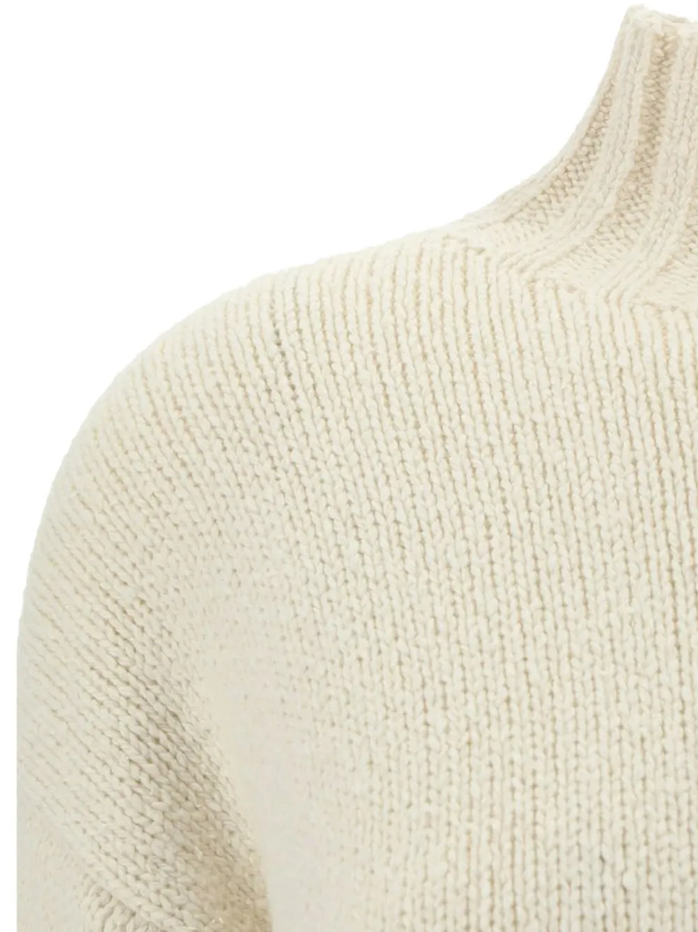 Jil Sander ribbed-knit sweater Wit