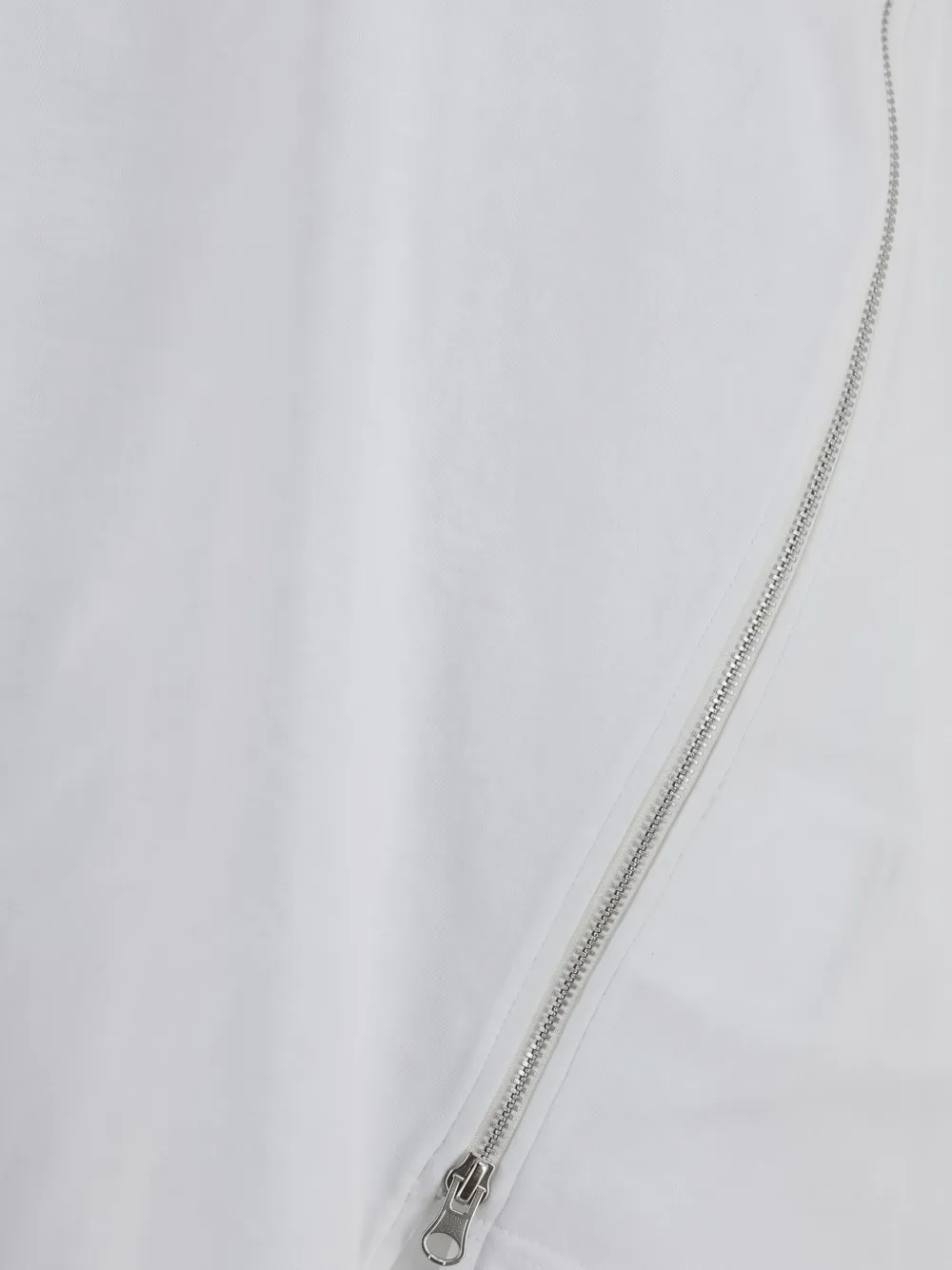 Comme Des Garçons asymmetric zip-detail T-shirt Wit