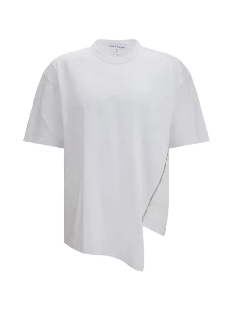 Comme Des Garçons asymmetric zip-detail T-shirt