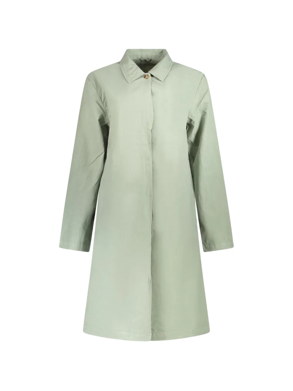 North Sails concealed-front coat Groen