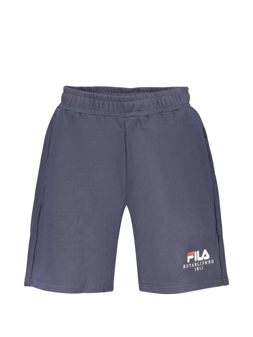 Fila logo-print cotton shorts Blauw