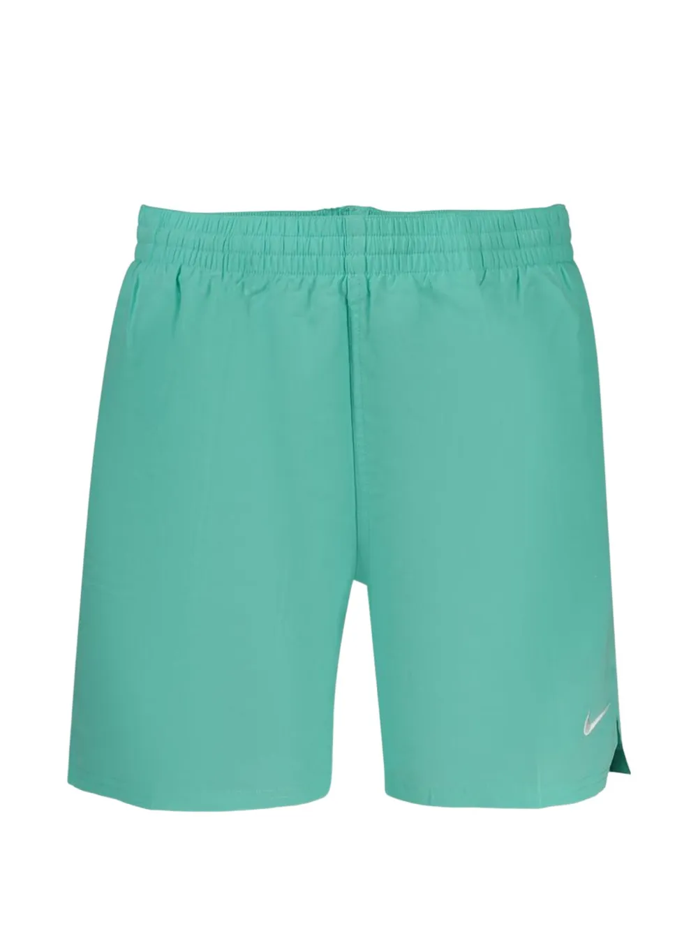 Nike logo-embroidered elasticated shorts Beige