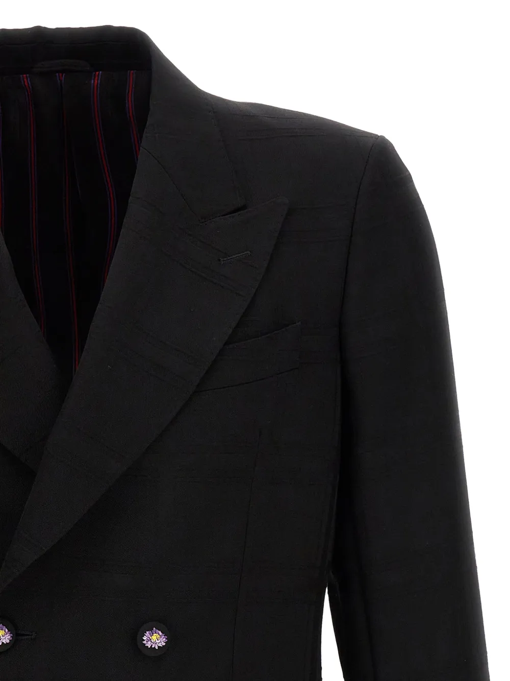 ETRO Blazer met dubbele rij knopen Zwart
