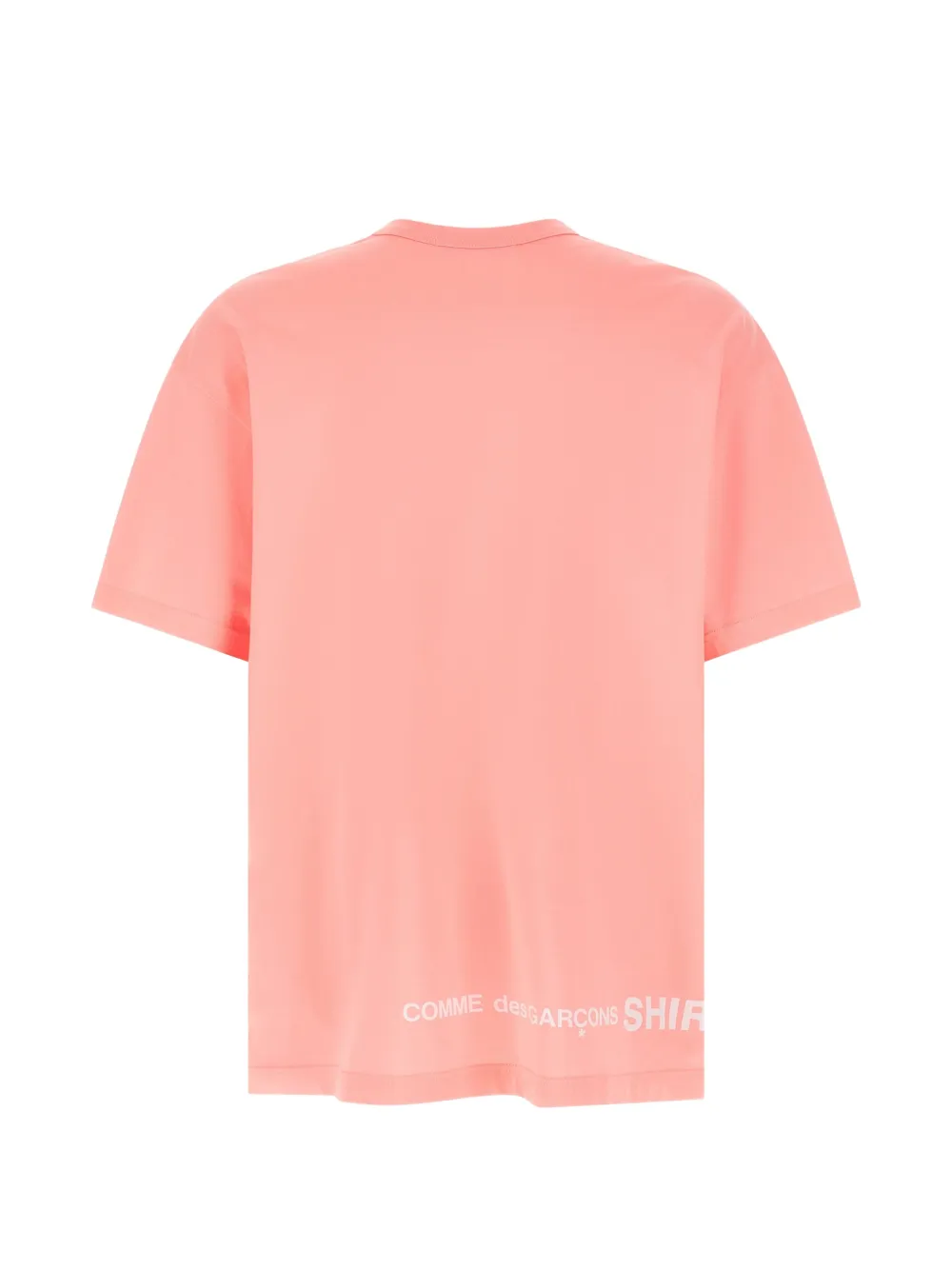Comme Des Garçons T-shirt met logoprint Roze