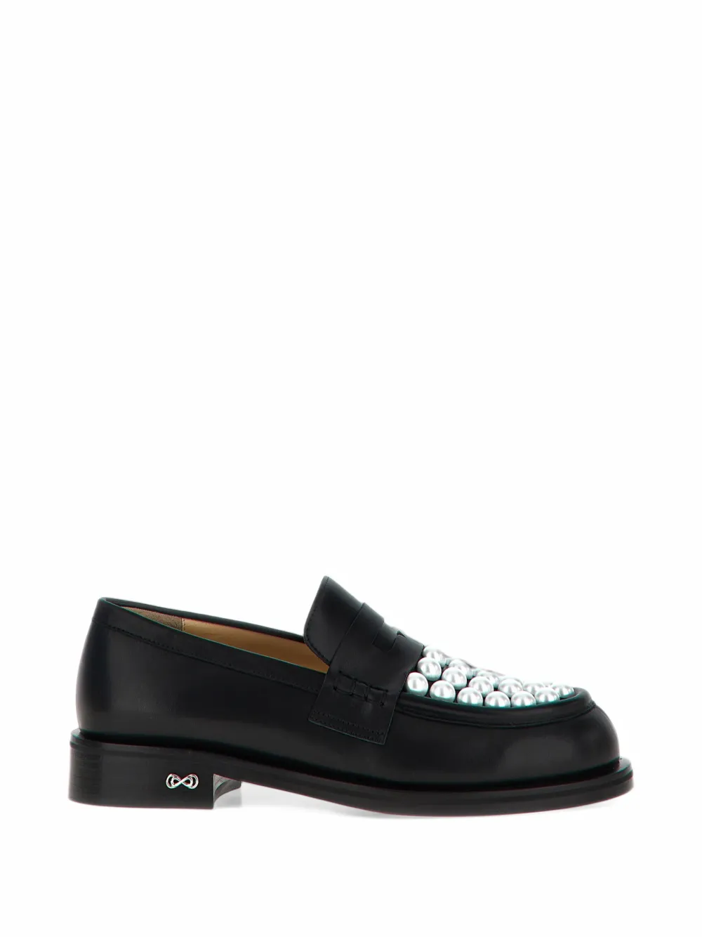 MACH & MACH Mocassini con decorazione - Nero