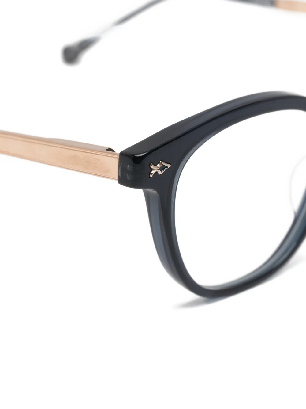 Matsuda round-frame glasses Blauw