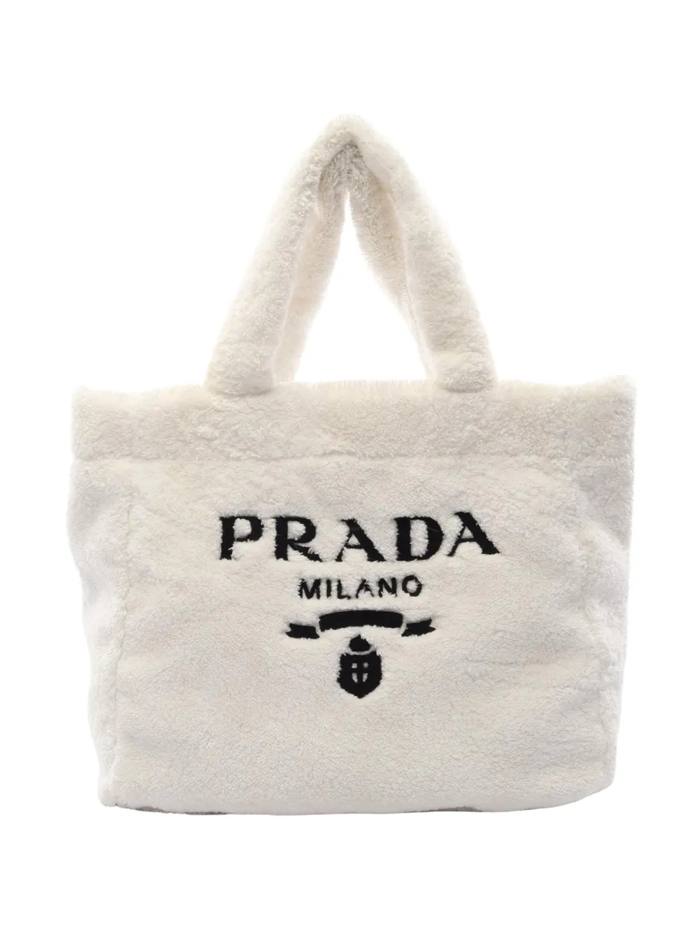 Prada Pre-Owned 2013-2026 Terry Cloth tote bag - Weiß