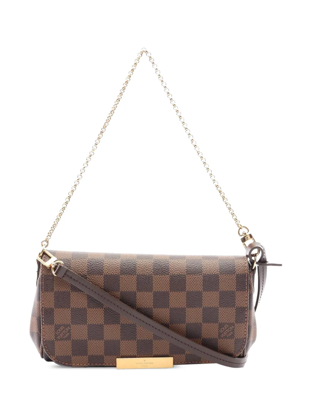 Louis Vuitton Pre-Owned 2013 Damier Ebene Favorite PM satchel - Marrone
