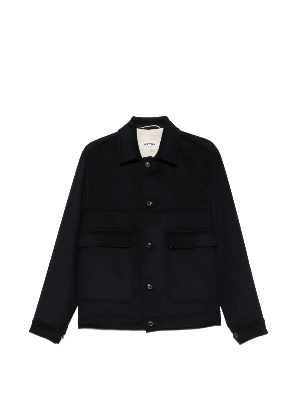 New York Resident flap-pocket buttoned jacket - Blu