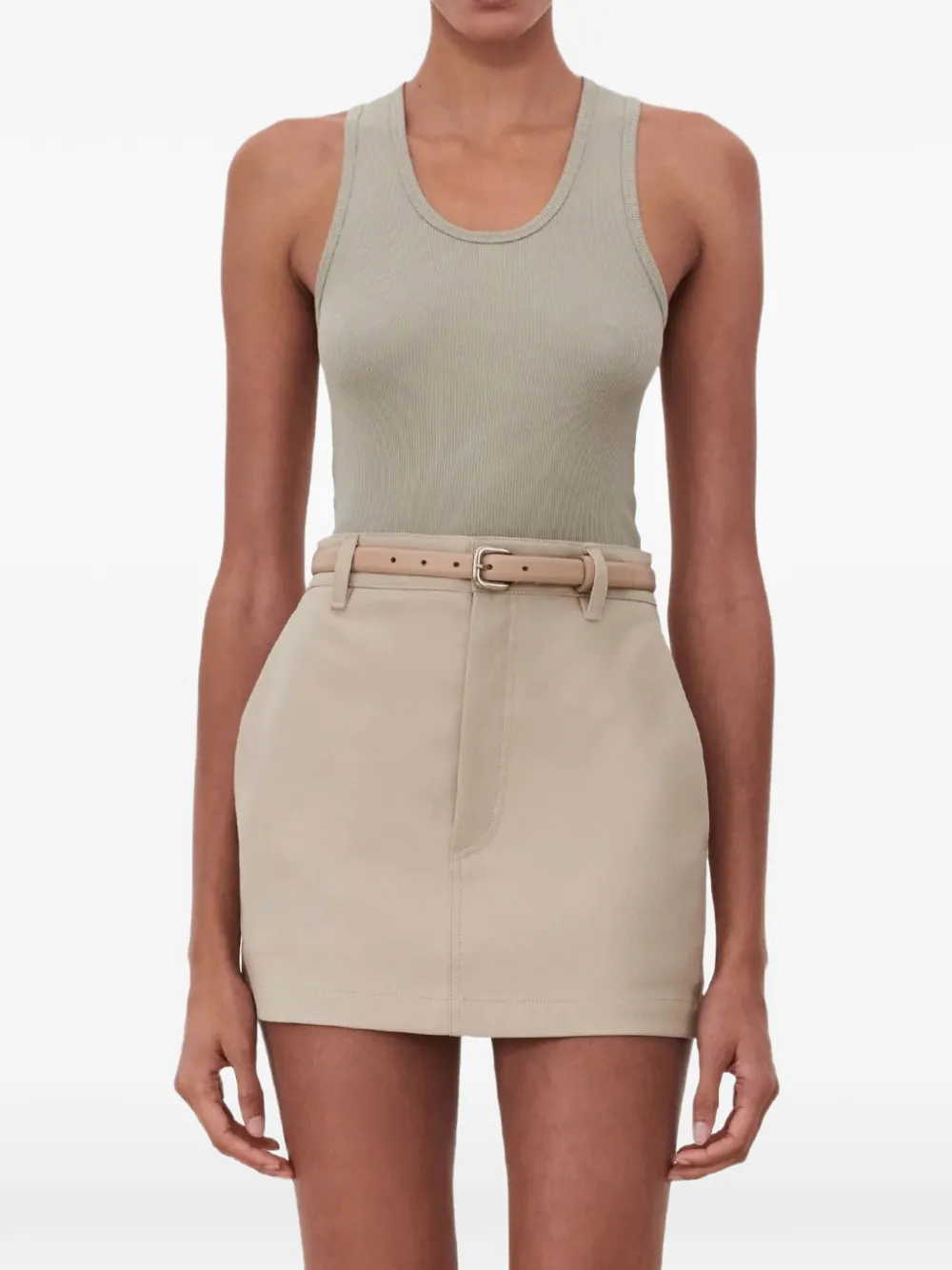 WARDROBE.NYC ribbed tank top Groen